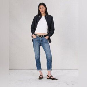 RAG + BONE DRE SLIM BOYFRIEND - JULIENNE low rise size 25 Vintage Stretch Denim